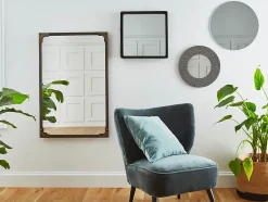 Pradel Miroir adhésif rond argent Pierre Ø42 cm* Miroir Simple
