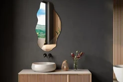 Tulup Miroir asymétrique 50 x 100 moderne 1 pièce