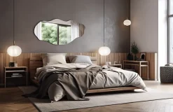 Tulup Miroir asymétrique 50 x 100 moderne 1 pièce