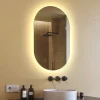 Artforma Miroir avec LED Illumination Salle de Bain (50x80cm) LED Lumineux Miroir avec Éclairage (TST106) Blanc Chaud 3000K* Miroir Lumineux