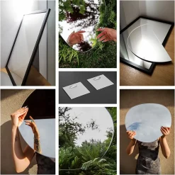 Wallfluent Miroir décoratif LED 49 x 34 cm design lumière chaude* Miroir Lumineux