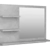 Helloshop26 Miroir de salle de bain 60 gris