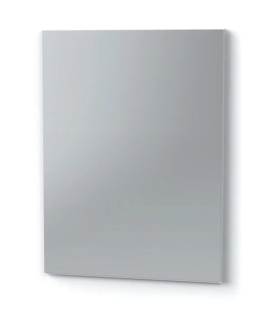Pegane Miroir de salle de bain coloris blanc - Longueur 59,50 x Profondeur 2 x hauteur 44 cm