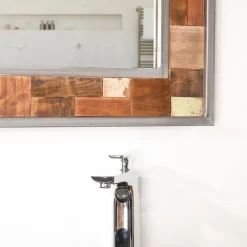 Wanda Collection Miroir de salle de bain Factory teck métal 70x70* Miroir Simple