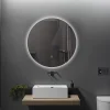 Luxury Bain Miroir de salle de bain LED 80cm rond à luminosité variable - LB-316080-80-80 LuxuryBain* Miroir Lumineux