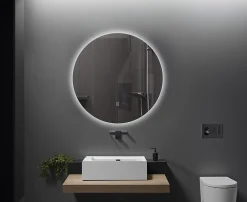 Luxury Bain Miroir de salle de bain LED 80cm rond à luminosité variable - LB-316080-80-80 LuxuryBain* Miroir Lumineux