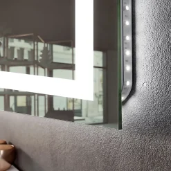 Artforma Miroir de Salle de Bain LED - Bella, 120x90 cm, LED Lumineux Miroir, Blanc Froid 7000K, Interrupteur Tactile* Miroir Lumineux