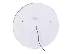 Vente-unique Miroir de salle de bain lumineux rond noir avec Leds - D. 80 cm - NUMEA