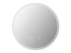 Vente-unique Miroir de salle de bain lumineux soleil avec anti buée et bouton tactile - D60 cm - VERECIO* Miroir Simple