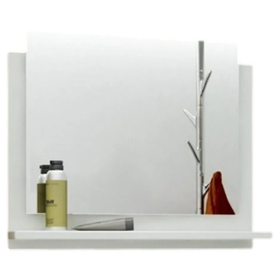 Meublorama Miroir de salle de bain pour collection OWL/RAVEN/BIRD, coloris blanc* Miroir Simple