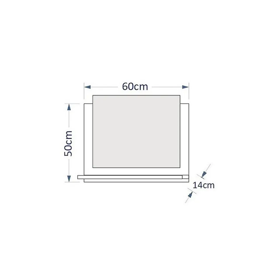 Meublorama Miroir de salle de bain pour collection OWL/RAVEN/BIRD, coloris blanc* Miroir Simple