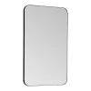 Vente-unique Miroir de salle de bain rectangle contour noir - 50x80 cm - DEMETRIA