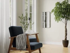 Vente-unique Miroir de salle de bain rectangle contour noir - 50x80 cm - DEMETRIA