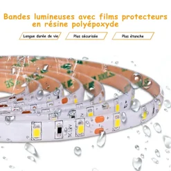 AICA Sanitaire Miroir de salle de bain rond 120x120cm LED tricolore anti-buée + mémoire + dimmable,* Miroir Lumineux