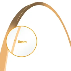 AICA Sanitaire Miroir de salle de bain rond 70cm cadre doré mat,* Miroir Simple