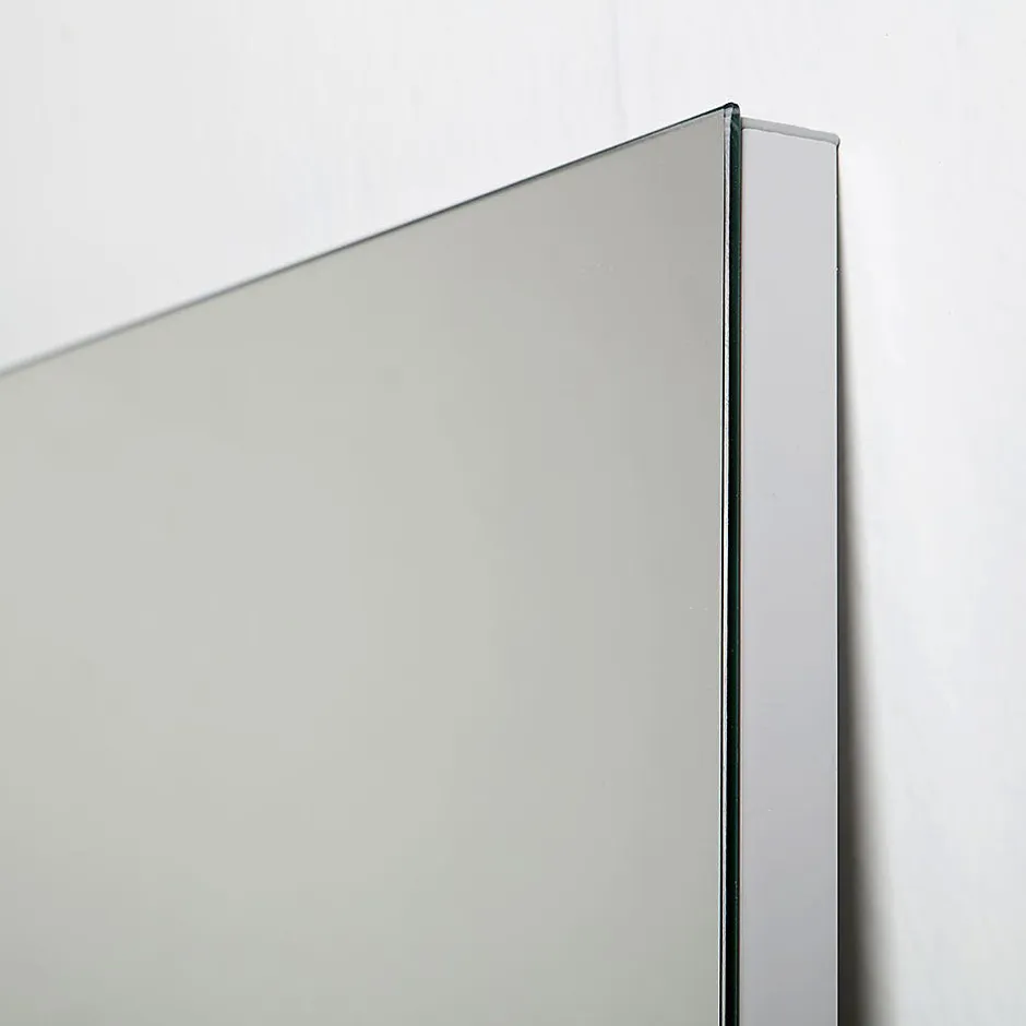 Kiamami Valentina Miroir De Salle De Bain Simple Avec Cadre En Abs Gris 70X60