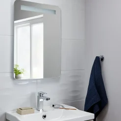 Cooke & Lewis Miroir de salle de bains éclairant LED antibuée 50x70 cm, GoodHome Colwell* Miroir Lumineux