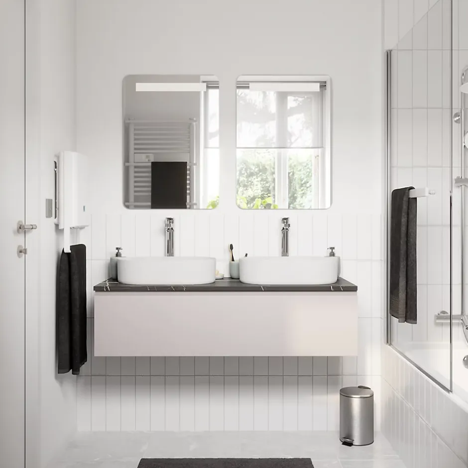 Cooke & Lewis Miroir de salle de bains éclairant LED antibuée 50x70 cm, GoodHome Colwell* Miroir Lumineux