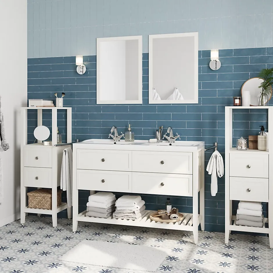 GoodHome Miroir de salle de bains blanc mat l.70 x L.50 x ép.1,6 cm, Perma
