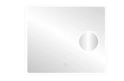 MPGlass Miroir de salle de bains lumineux LED rectangulaire l. 80 x H. 70 cm Bergen
