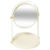 5Five Miroir de salle de bains grossissant et pivotant à poser, ivoire, Duo