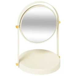 5Five Miroir de salle de bains grossissant et pivotant à poser, ivoire, Duo