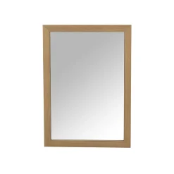 GoodHome Miroir de salle de bains placage chêne l.50 x L.70 x ép.1,6 cm, Perma* Miroir Simple