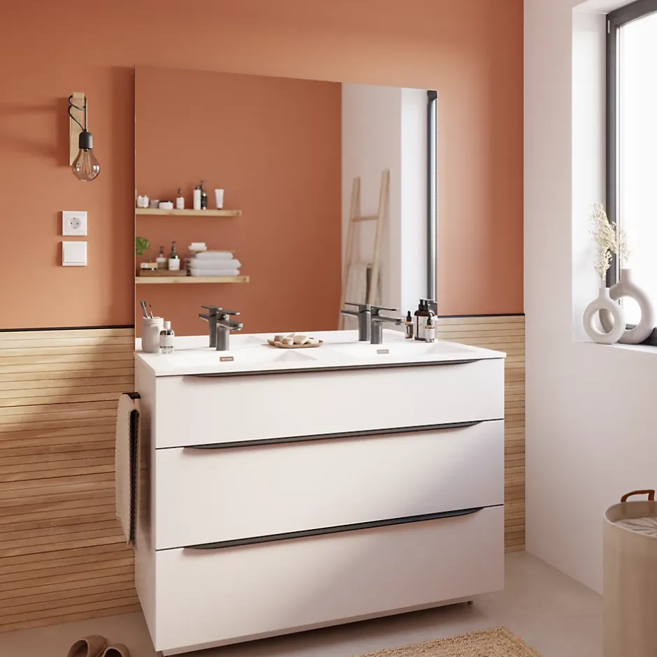 Cooke & Lewis Miroir de salle de bains l.120 x H.100 cm, Pamili