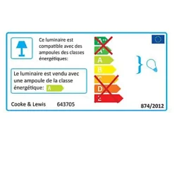 Miroir de salle de bains lumineux LED effet chêne clair l.60 cm, Calao* Miroir Lumineux