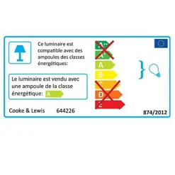 Miroir de salle de bains lumineux LED effet chêne l.120 cm, Calao