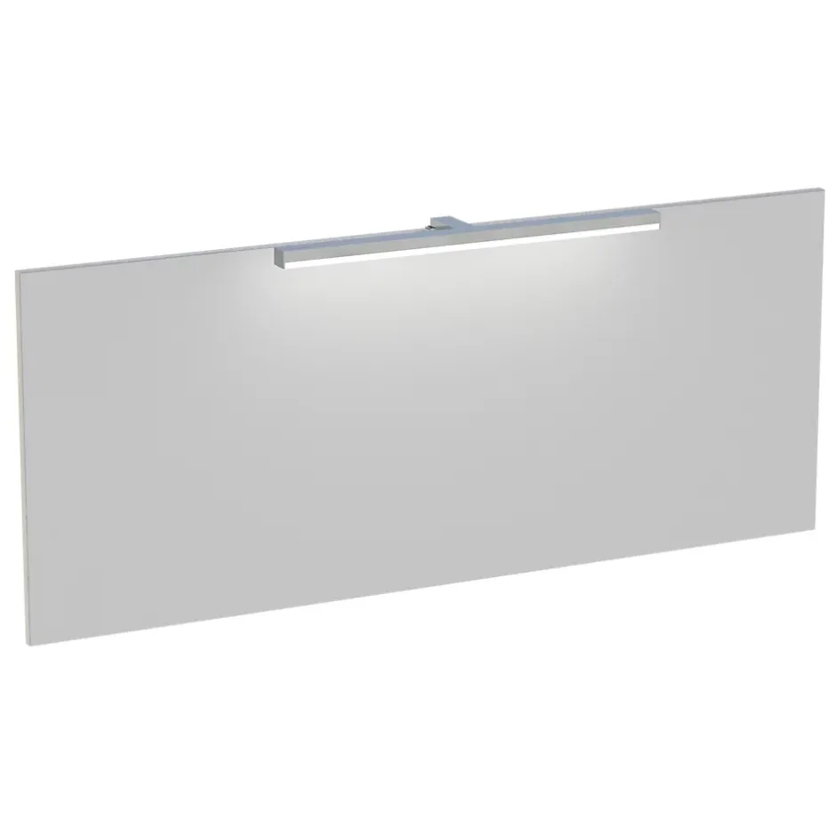 Miroir de salle de bains lumineux LED effet chêne l.120 cm, Calao