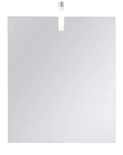 Miroir de salle de bains lumineux chrome IP44 l.60 x H.70 x P.10 cm, Opah* Miroir Lumineux