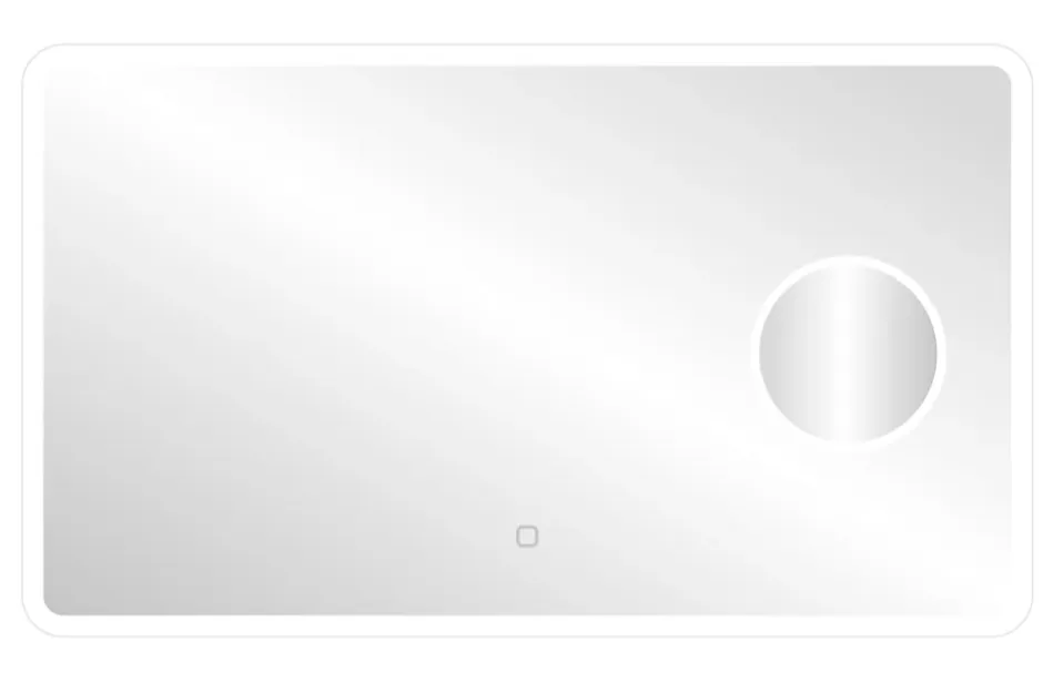MPGlass Miroir de salle de bains lumineux LED rectangulaire l. 120 x H. 70 cm Bergen* Miroir Lumineux