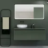 MPGlass Miroir de salle de bains lumineux LED noir 70 x 140 cm, Lyon Chic* Miroir Lumineux