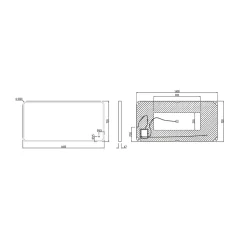 MPGlass Miroir de salle de bains lumineux LED noir 70 x 140 cm, Lyon Chic* Miroir Lumineux