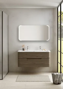 Miroir de salle de bains lumineux LED l. 120 x H. 60 x P. 3 cm* Miroir Lumineux