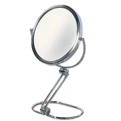 Kiamami Valentina Miroir De Table Double Face Grossissant 5X En Métal Chromé* Miroir Grossissant