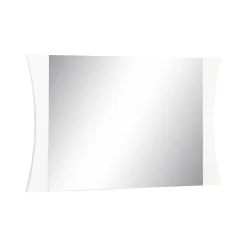 Dmora Miroir Diego, Miroir de salle de bain, 100% Made in Italy, 110x2h60 cm, Blanc brillant* Miroir Simple