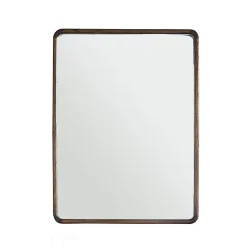 Berah Getah Miroir en mindi massif finition noyer