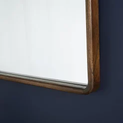 Berah Getah Miroir en mindi massif finition noyer
