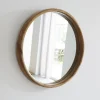 Berah Getah Miroir en mindi massif rond 50 cm* Miroir Simple