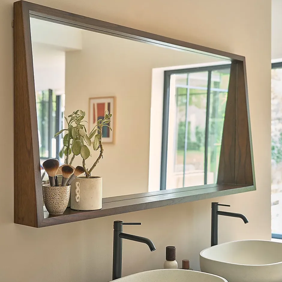 Berah Getah Miroir en mindi massif 135x67 cm