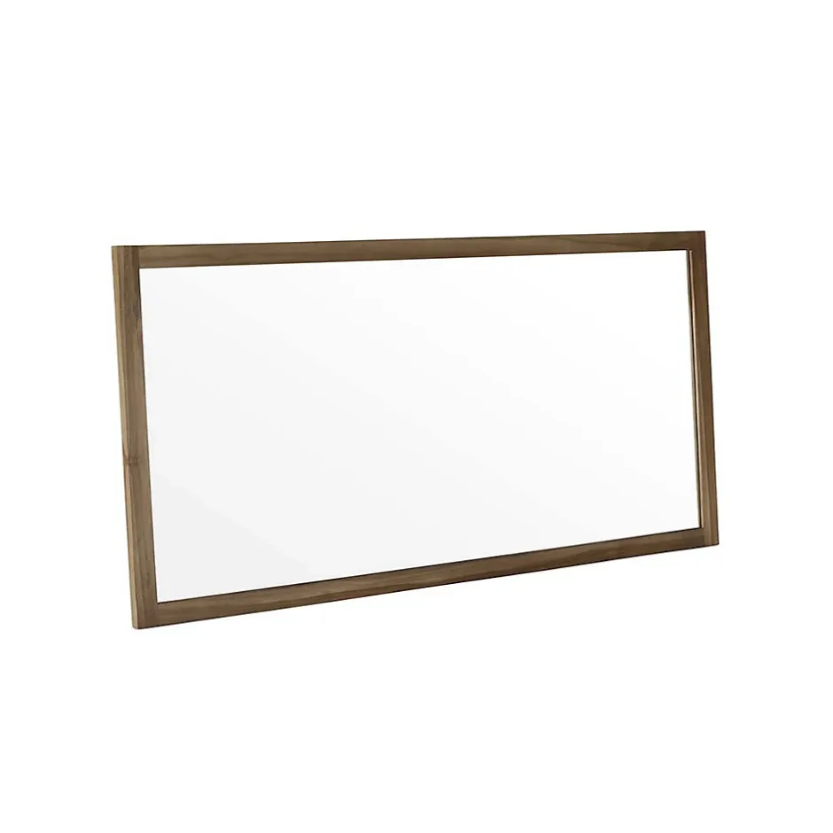 Berah Getah Miroir en teck massif rectangulaire 160 cm