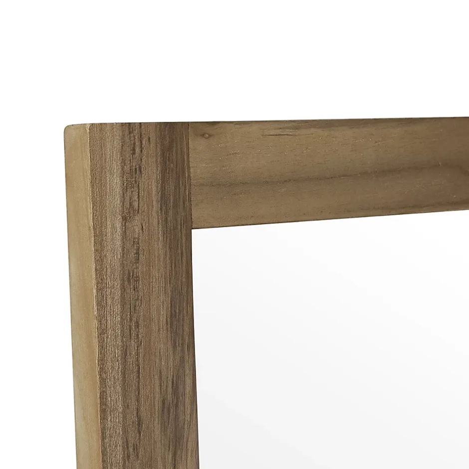 Berah Getah Miroir en teck massif rectangulaire 160 cm