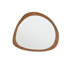 Berah Getah Miroir en teck massif recyclé 70x60 cm* Miroir Simple
