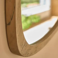 Berah Getah Miroir en teck massif recyclé 70x60 cm* Miroir Simple