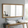 Berah Getah Miroir en teck massif 150x80 cm