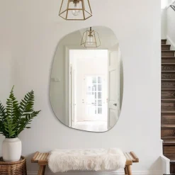 Tulup Miroir forme originale 79 x 57 cm pour le salon chambre* Miroir Simple