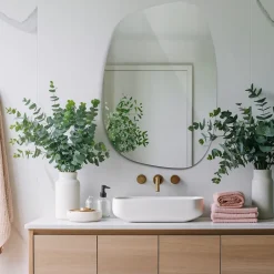 Tulup Miroir forme originale 79 x 57 cm pour le salon chambre* Miroir Simple