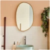 Mob-In Miroir galet réversible en chêne 40x65cm